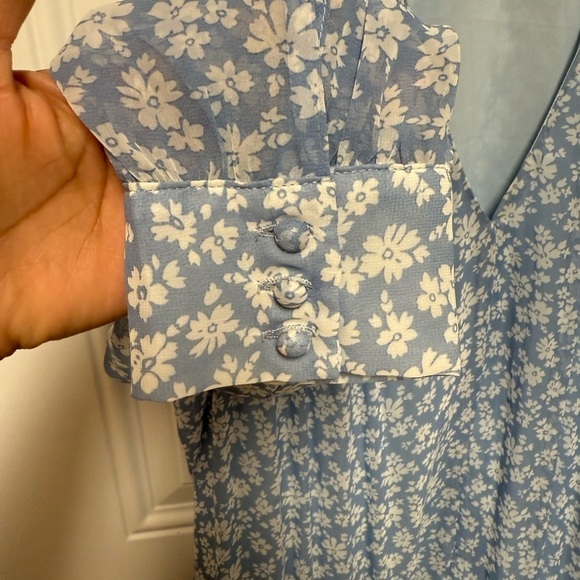 Kimchi Blue Urban Outfitters Sheer floral Fairy Cottagecore Boho Dress Medium - Picture 5 of 11